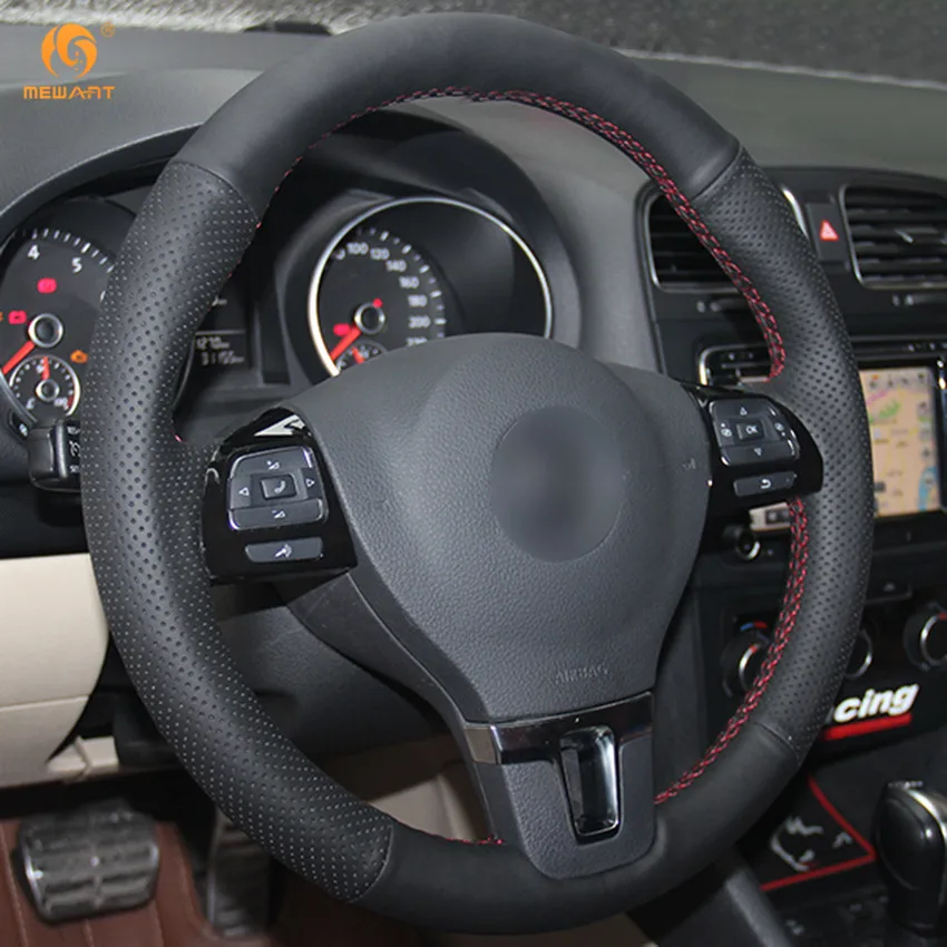 MEWANT черная искусственная кожа раньше для Volkswagen VW Gol Tiguan Passat B7 CC Touran Jetta Mk6