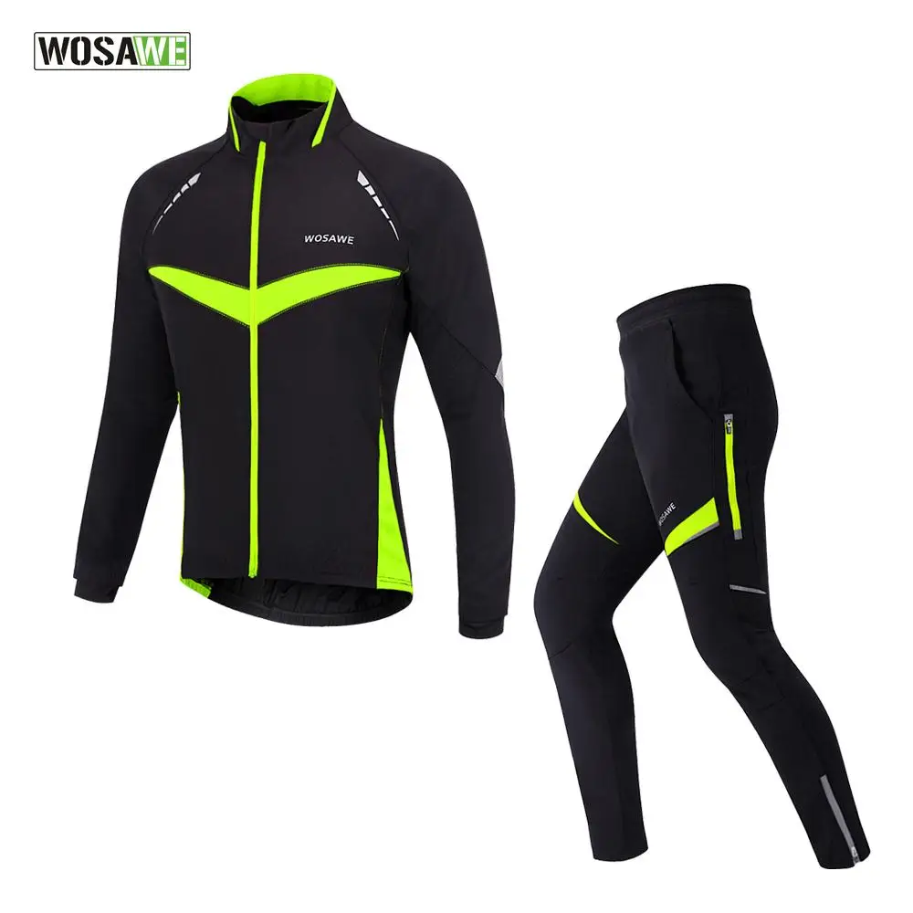 

WOSAWE major Cycling Jersey Autumn Winter Outdoor Thermal Cycling Jerseys Riding Long Bike Riding