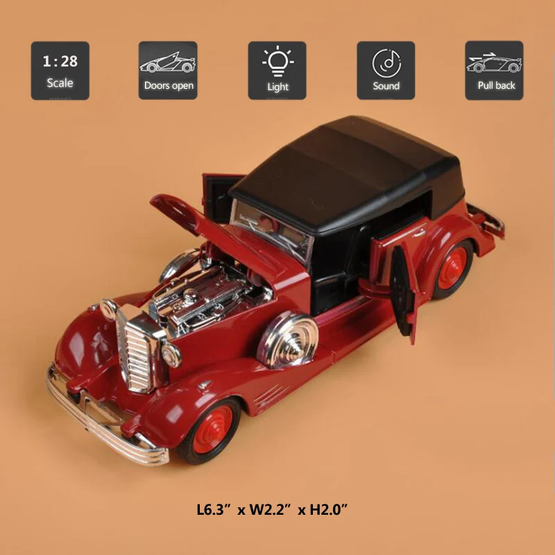 Hommate моделирование 1:28 1934 Rolls Royce Phantom II автомобиль сплав литья под давлением