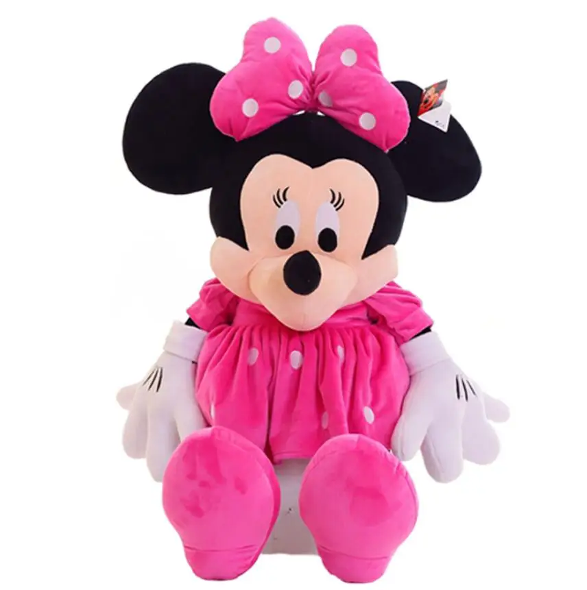 pink minnie 1 шт. 50 см классические Микки мягкий термополиуретановый чехол для телефона с Мышь плюшевые игрушки мягкие мультфильм животных куклы для детей подарок Рождественский подарок - Цвет: pink minnie