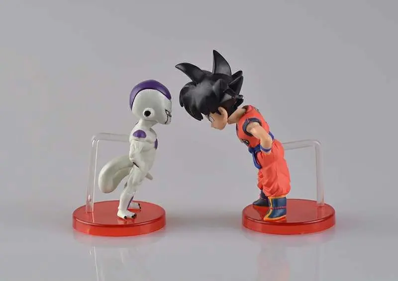 Dragon Ball Z Goku Фриза ПВХ Фигурки Коллекционная модель игрушки 2 шт./компл.|Игровые