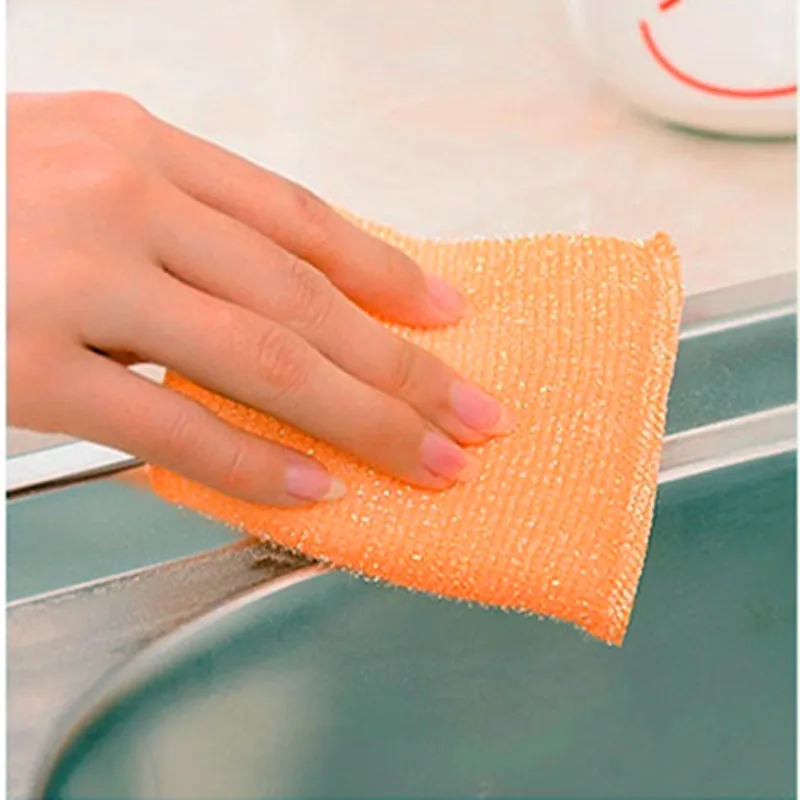 4 шт. кухонная Чистящая губка с интенсивное очищение мягкая удобная без рук и