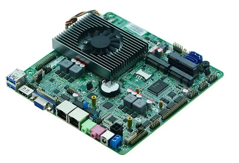 ITX-H45 Intel i5 4300U Двухъядерный 2 LAN DC 12V LVDS Mini ITX материнская плата для киоска POS