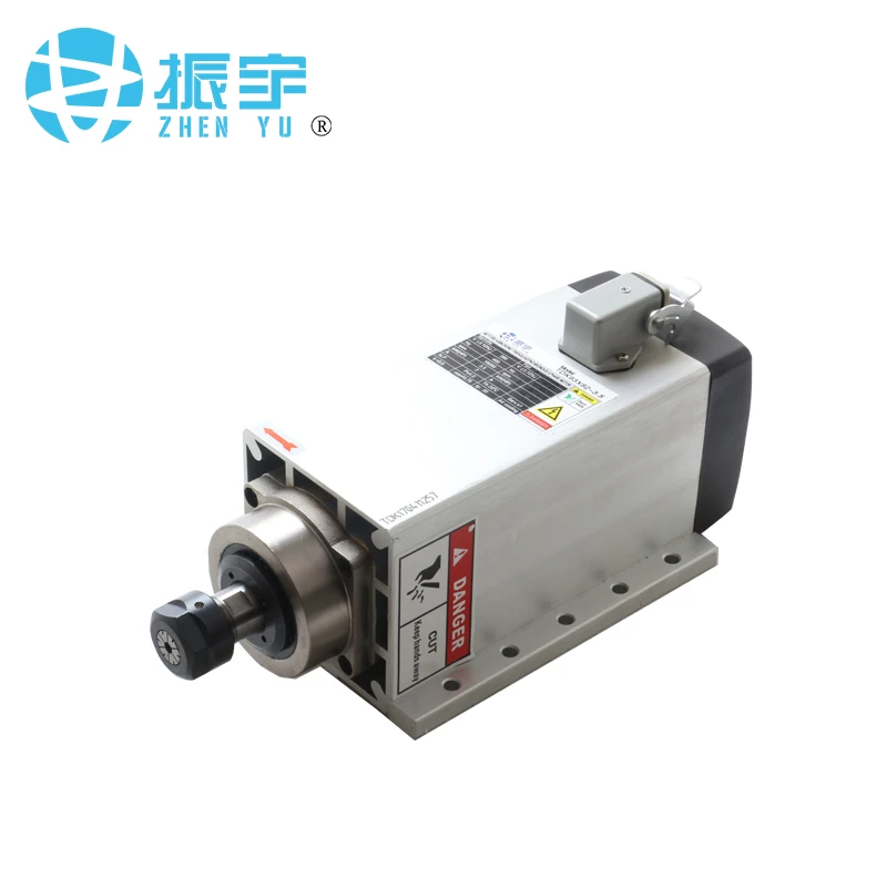 ZHENYU/FQD 3.5kw ER20 18000 об/мин ЧПУ шпиндель двигатель фрезерный с кронштейном|Шпиндель