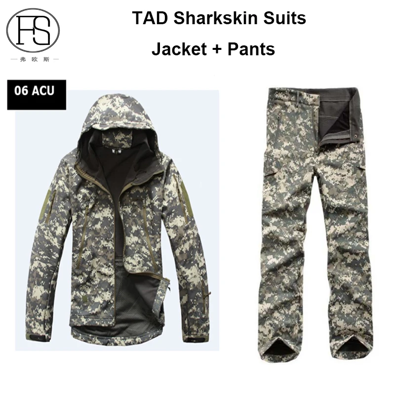 Тактические TAD куртка и Брюки для девочек армии Военная Униформа softshell Костюмы