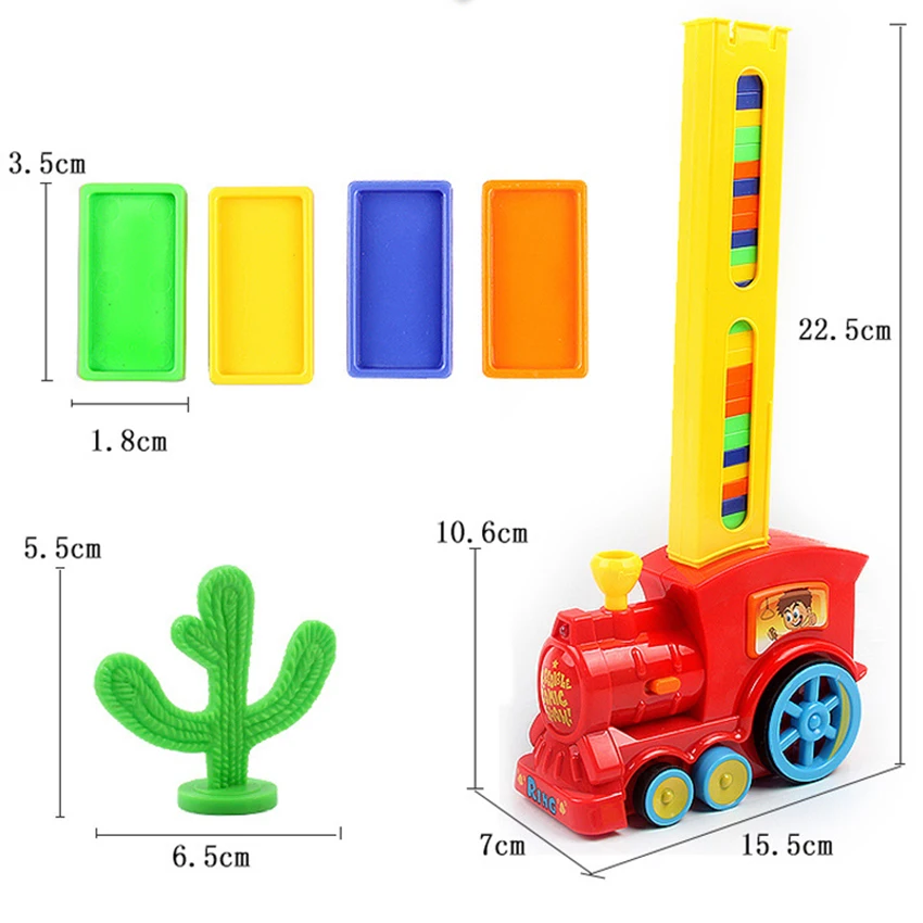 Dominoes Train Car Toys automatic Sets Up 60pcs with Loading Cartridge Lights &amp Sound toys gift for children kid | Игрушки и хобби
