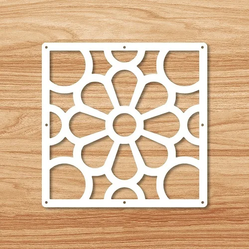 Floral Circles 12 шт. 29x29 см подвесные экраны перегородка для гостиной панели перегородки стены Искусство Diy Украшение дома белое дерево-пластик - Цвет: Floral Circles