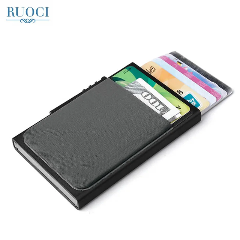 Для мужчин металла кредитной паспорт карты сумка ID Rfid бумажник моды Функция