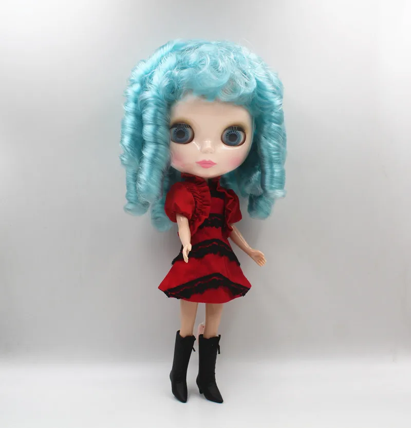 Blygirl Blyth doll Sky blue hair short common body 7 joint naked DIY can change | Dolls