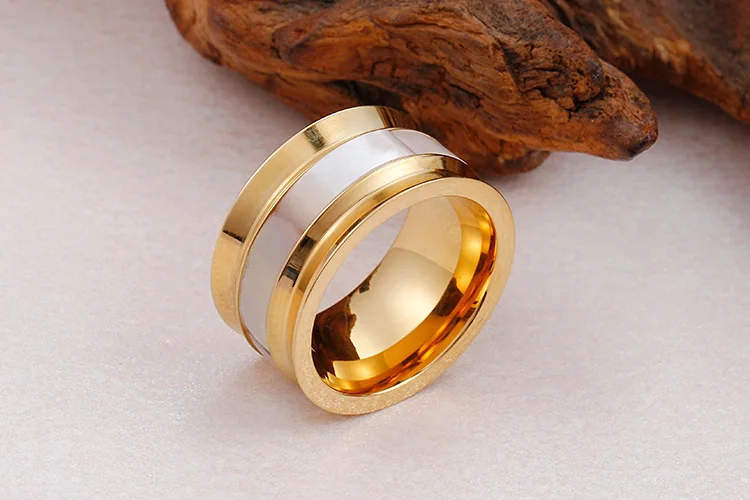 KALEN, модные ювелирные изделия, Bague, нержавеющая сталь, золото и серебро, кольца для женщин, Круглый, гладкий корпус, паз, свадебные кольца, вечерние, подарки