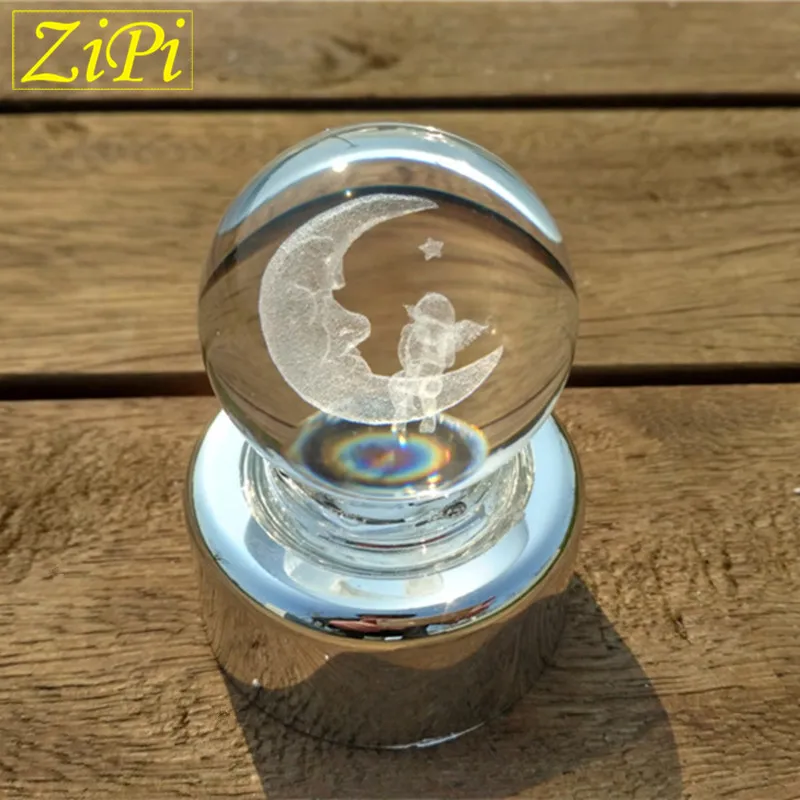 Zipi дома серебряная Луна и Детская Музыкальная шкатулка 18 мелодий музыкальная DIY
