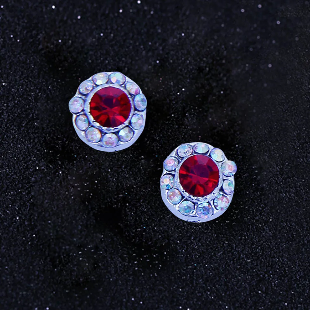 10 шт. круглые Стразы для ногтей дизайнерские бусины дизайна украшение красные