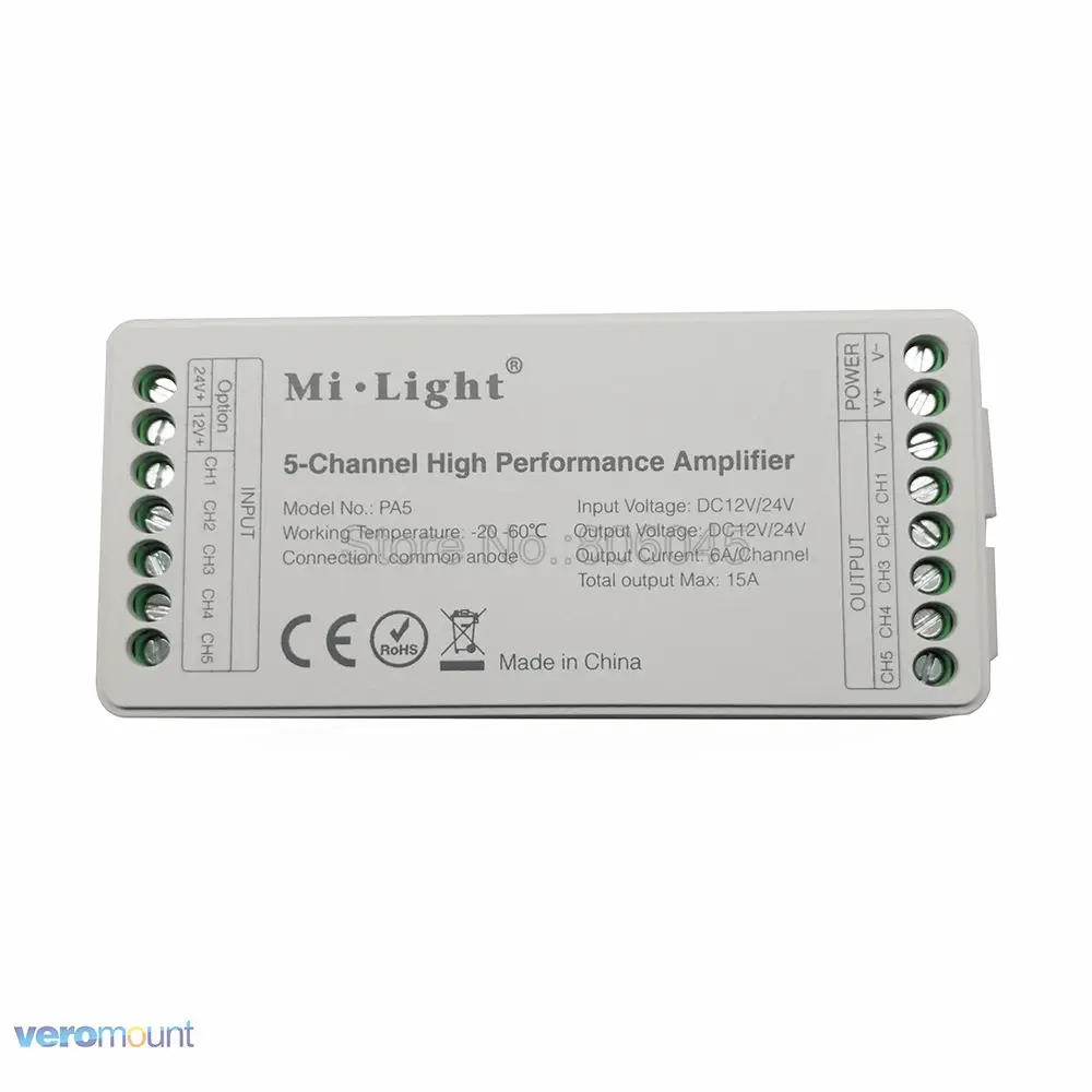 Mi. Светильник DC12V 24V 15A PA5 5 канальный высокая производительность операционный