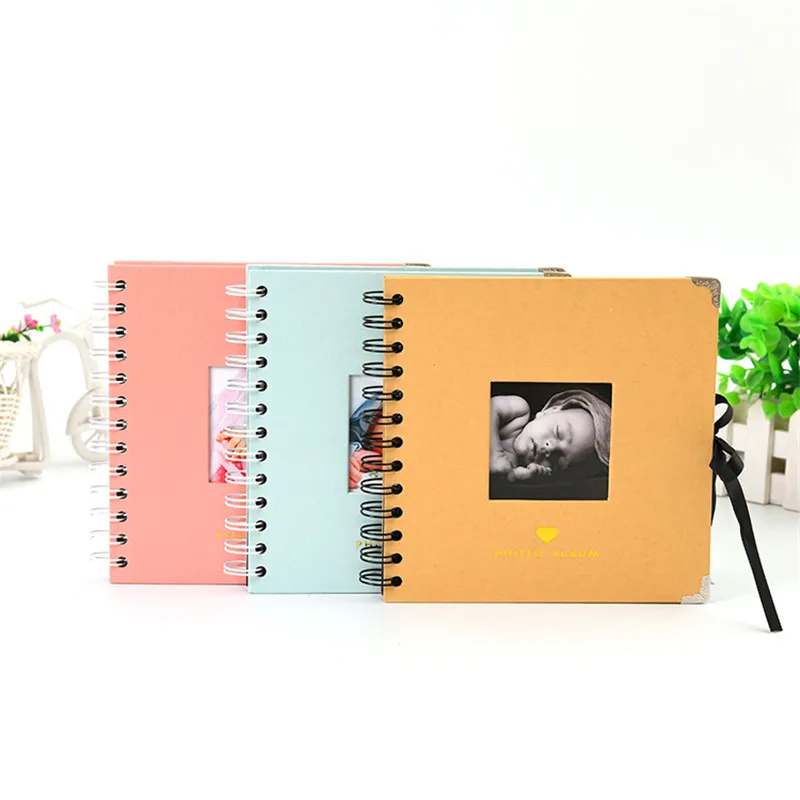 Новый чехол из крафт бумаги DIY ручной работы фотоальбом Детский семейный альбом