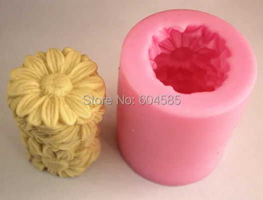 Форма для мыла в виде колонны маргариток формы помадки и торта форма шоколада