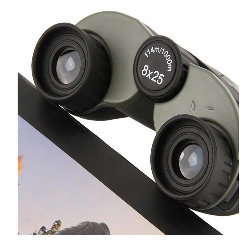Smallpaul 8x25 System Binocular Green Film Coating Professional Waterproof Portable Binoculars Telescope For Hunting Sports | Спорт и