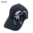 Бейсболка SUOGRY унисекс из 100% хлопка, уличная Кепка с вышивкой черепа, модная спортивная Кепка для мужчин и женщин