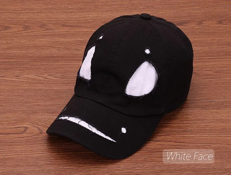 HATLANDER, модная уличная хлопковая кепка с лицом дьявола, крутая маска монстра, бейсбольная кепка для мужчин и женщин