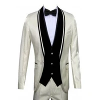 mens suits slim fit wedding designer blazer groom 3 piece suit jacket pant vest custom made suits a0133