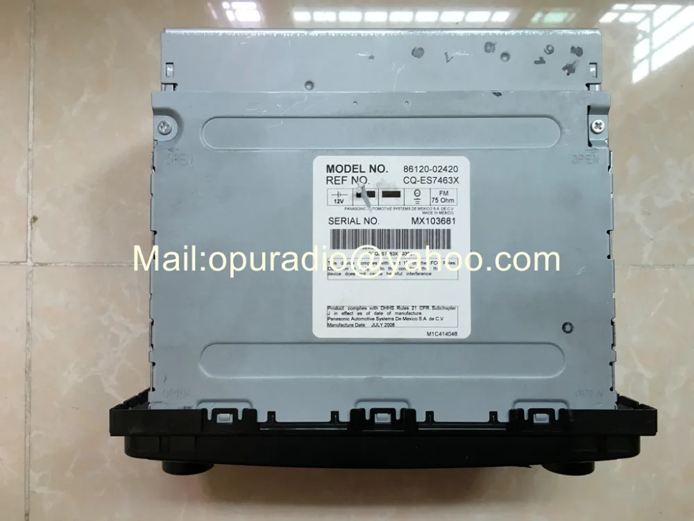 OEM Factory 6 disc CD changer 86120 02420 CQ ES7463X для Toyota Matrix radio|6 cd changer|cd 6toyota |