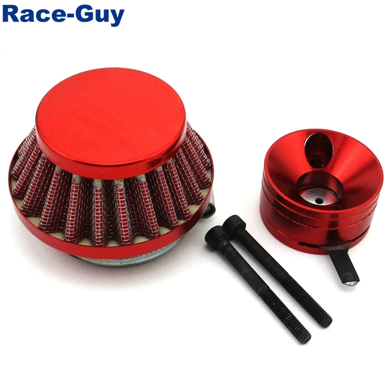 Красный 44 мм воздушный фильтр + адаптер Vstack для большой ноги лезвие газ Z скутер