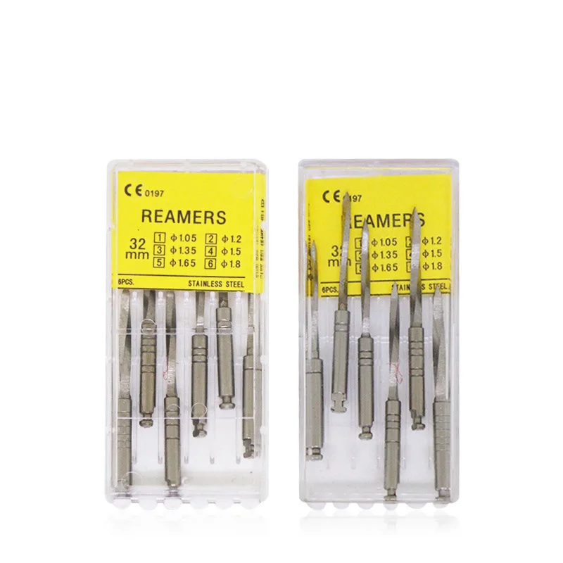 6pcs Stainless Steel Dental Endodontic files Peeso Reamers Drill Endo Assorted 1-6 32mm | Красота и здоровье