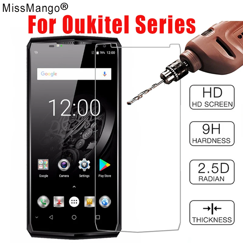 Для oukitel k10000 Защитное стекло для c8 6000 pro plus k3 k10 u20 защита закаленное экран 9h