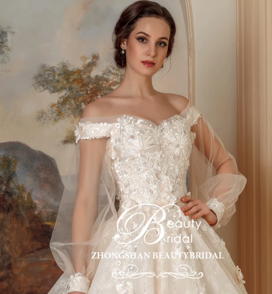 Роскошное Свадебное платье принцессы с длинным шлейфом женское бальное