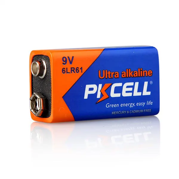 PKCELL 10 шт./лот батарея 1604G-S1 6LR61 9V PPP3 1604A Щелочная сухая неперезаряжаемые батареи для