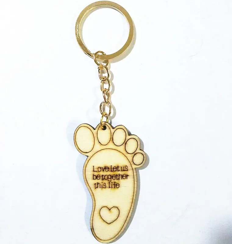 1 дюжина тщательно резного дерева с классными большими брелок в виде ступни