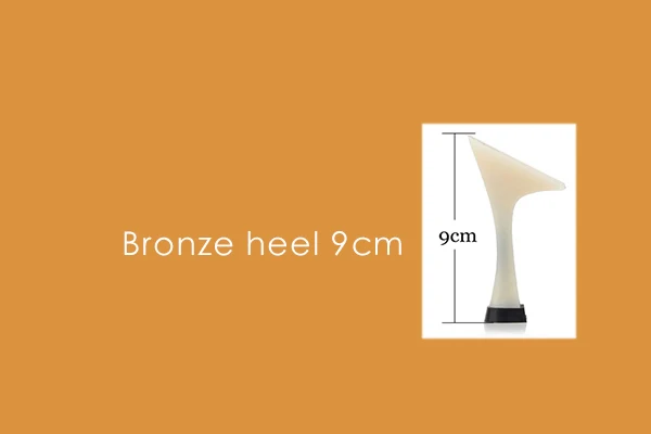 bronze heel 9cm DILEECHI Latin dance shoes double Rhinestone shining Skin Black satin women Ballroom dancing shoes Cuba heel 9cm New Arrival - Цвет: bronze heel 9cm