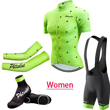 4 in 1 Phtxolue женские майки для велоспорта комплект Майо Ropa Ciclismo горный велосипед одежда для велоспорта комплект для велоспорта - Цвет: 4 in 1