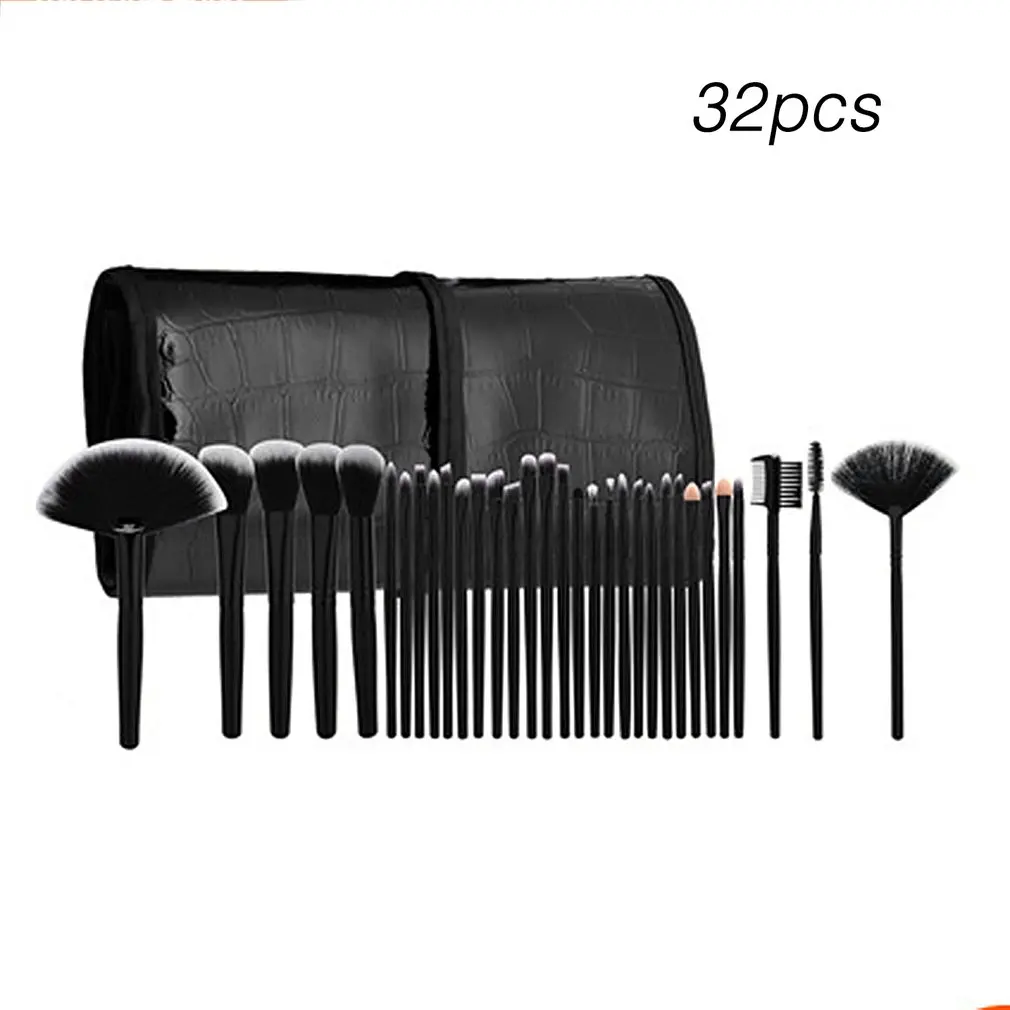 32 шт./компл. Профессиональный Макияж Кисти Косметический набор бровей Лицо и щеки