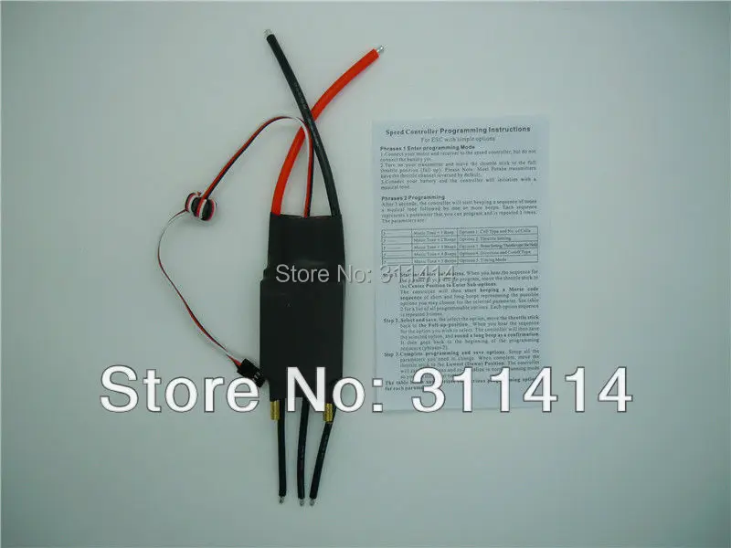 Фото 2 шт./лот лодка с дистанционным управлением 125A ESC для электрической 2 шт./лот лодка с дистанционным управлением 125A ESC для электрической