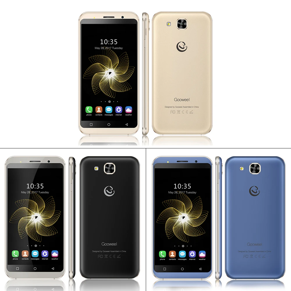 Gooweel S8 смартфон 5 3 дюймов HD Экран Quad core gps 3g мобильный телефон + 8 ГБ карты памяти