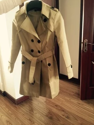 6XL Модный женский тренчкот классический двубортный в британском стиле Длинная