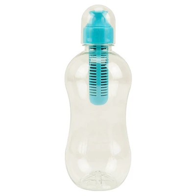 550 мл воды Bobble фильтр для воды портативный уличный для пешего туризма тренажерный зал Здоровый очиститель воды питьевой бутылки фильтровать - Цвет: Синий