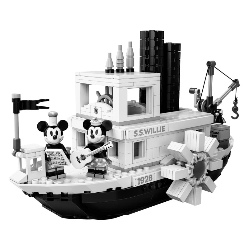 2019 новые идеи Steamboat Willie Movie совместимые блоки 21317 кирпичи игрушки для детей