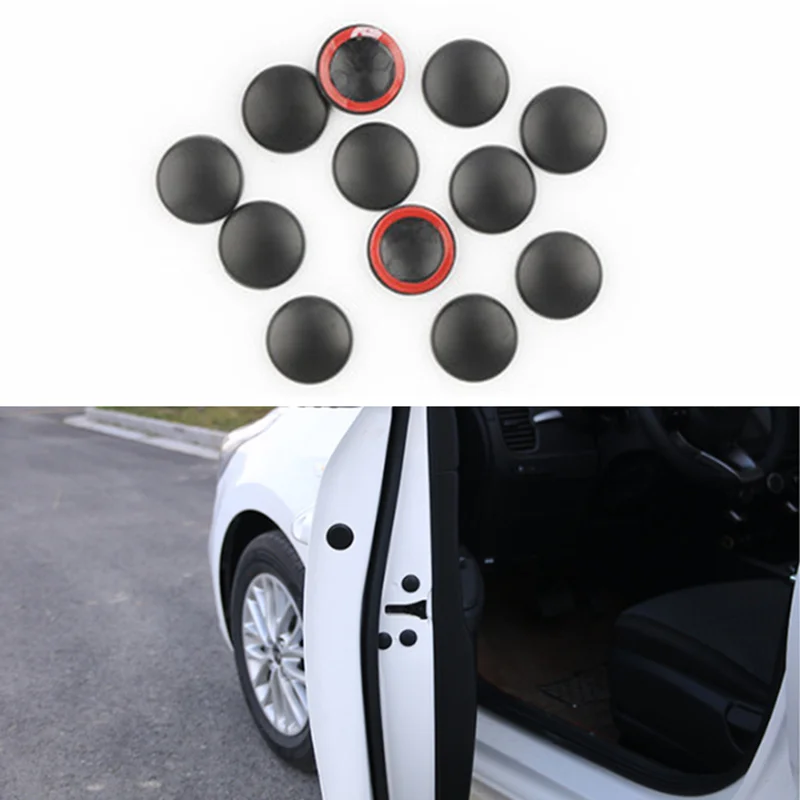 

12Pc Car Door Lock Screw Protector Cover For Ford Focus Kuga Fiesta Ecosport Mondeo Escape Explorer Edge Mustang Fusion Flex