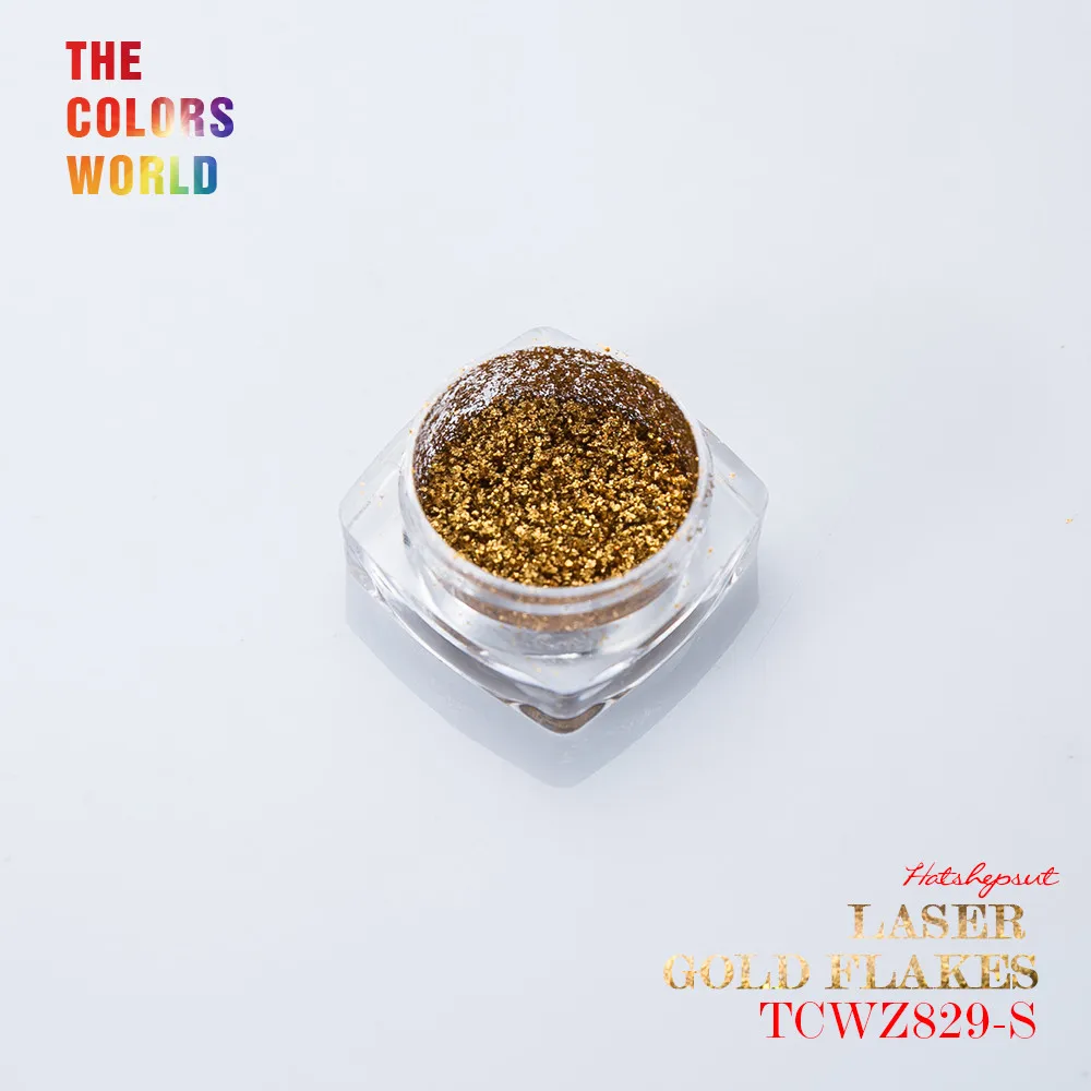

Holographic Laser Gold Flakes Mirror Effect Powders Sequins Nail Glitter nail art decorations makeup facepainting polish
