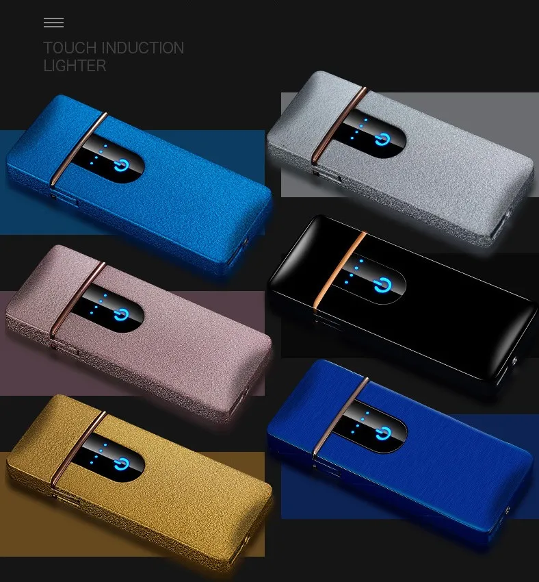 Новые USB перезаряжаемые электрические зажигалки USB электонический прикуриватель двухсторонний зажигание защищенный от ветра для курения аксессуары sigara