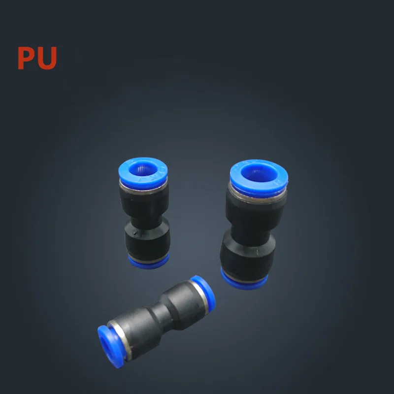 

Free shipping HIGH QUALITY 30Pcs Air Pneumatic 4mm to 4mm Straight Push in Connectors Quick Fittings PU4