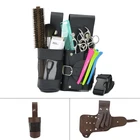 Набор инструментов для укладки волос, поясной кошелек для ножниц, расчески, парикмахерских принадлежностей, с отсоединяемым ремнем