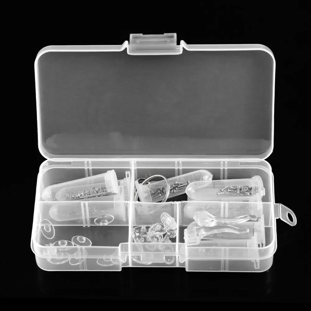 Popular Eyeglass Repair Tool Assortment Set Optical Watch Screwdriver Screws Nuts Nose Pads with Box for Glasses Accessories New |