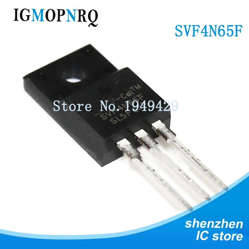 10 шт./лот SVF4N65F SVF4N65 4N65 4A / 650V TO-220 new | Электронные компоненты и принадлежности