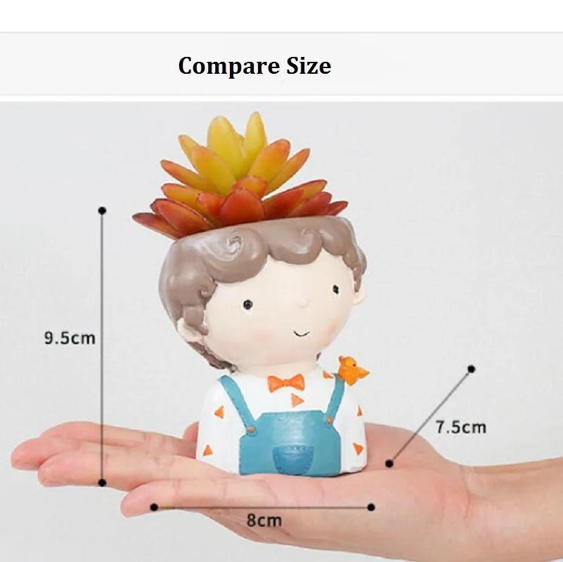 Кучеряльная ваза для растений мальчиков 4 шт. европейский стиль суккулентные