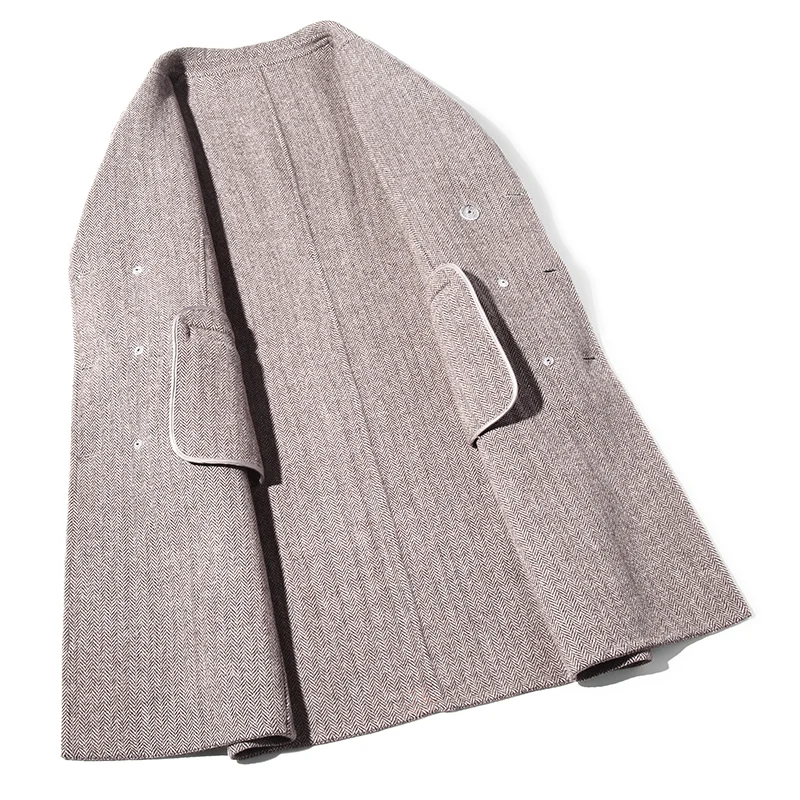 AYUNSUE Double Breasted Wool Coat Men Handmade Double-sided Woolen Spring Autumn Jacket and LM18-1008KJ1567 | Мужская одежда