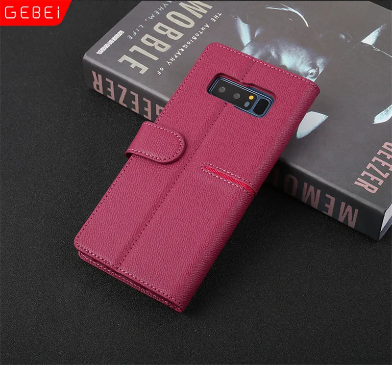Роскошный бренд GEBEI, кошелек из натуральной кожи, флип-чехол, чехол для samsung Galaxy Note 8, 9, 10, S9, S10 Plus, S10E, Note 10