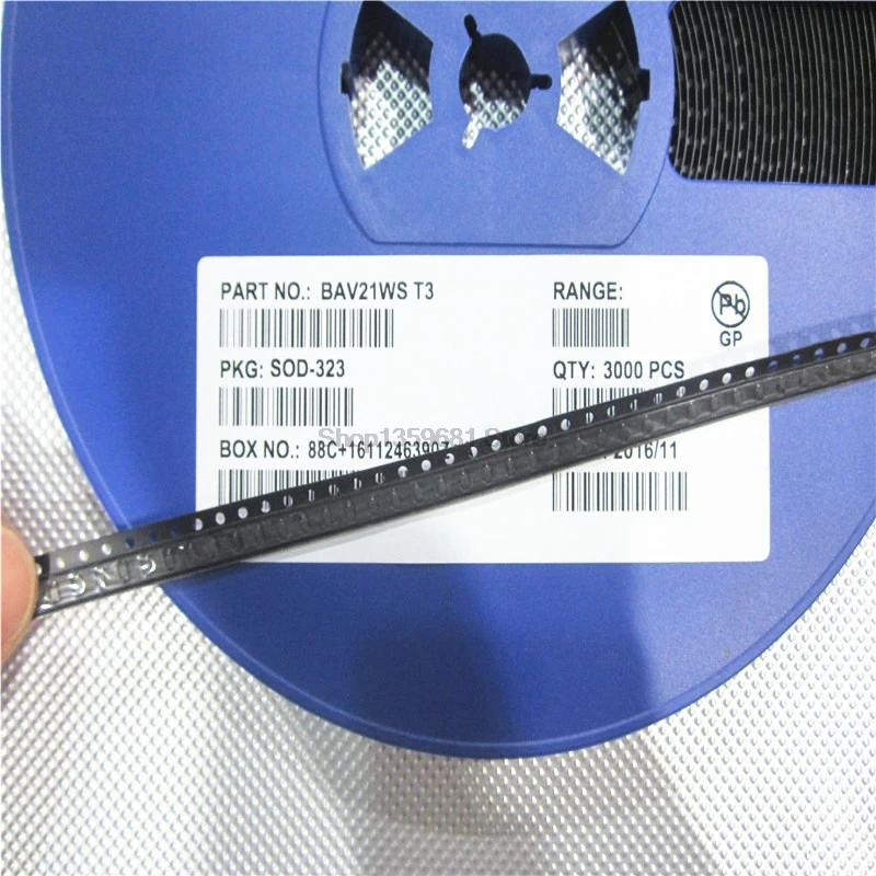 100 шт. BAV21S BAV21W BAV21W-7-F BAV21WS BAV21 T3 DO-35/SOD-123/1206 | Обустройство дома