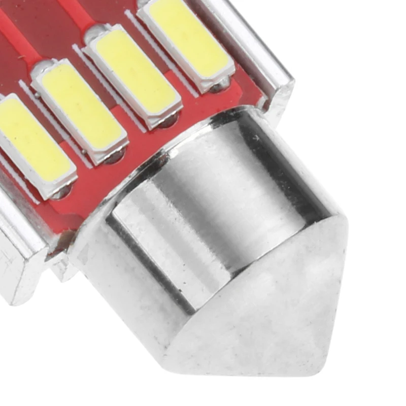 

HNGCHOIGE 1/50PCS 4014 12SMD C5W LED Canbus Festoon Dome Lamp Car License Plate Light Auto Bulbs Car Ligths